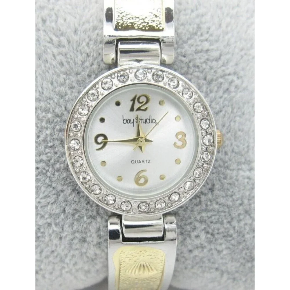 Women's Bay Studio Quartz WR Analog 26mm Dial Causal Round Bangle Watch (E142)